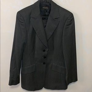 Escada Classic Grey Skirt Suit